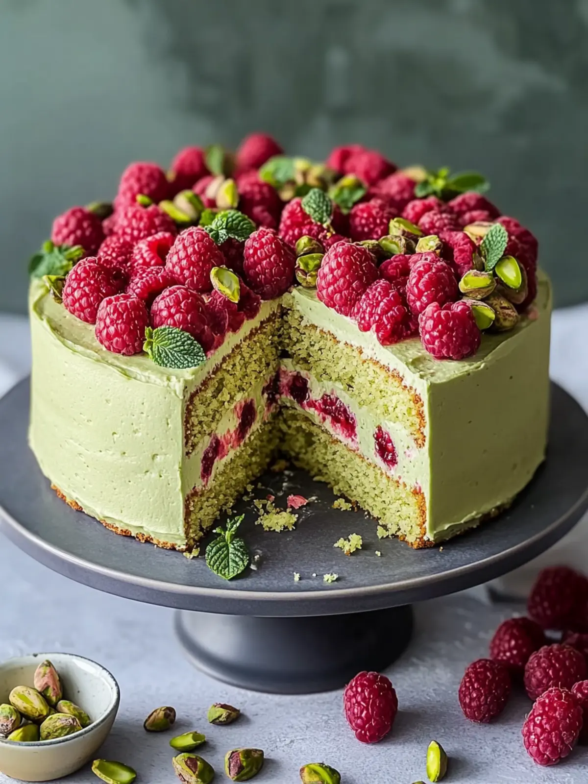 Pistachio Raspberry Cake: An Irresistible Spring Delight 2 Pistachio Raspberry Cake