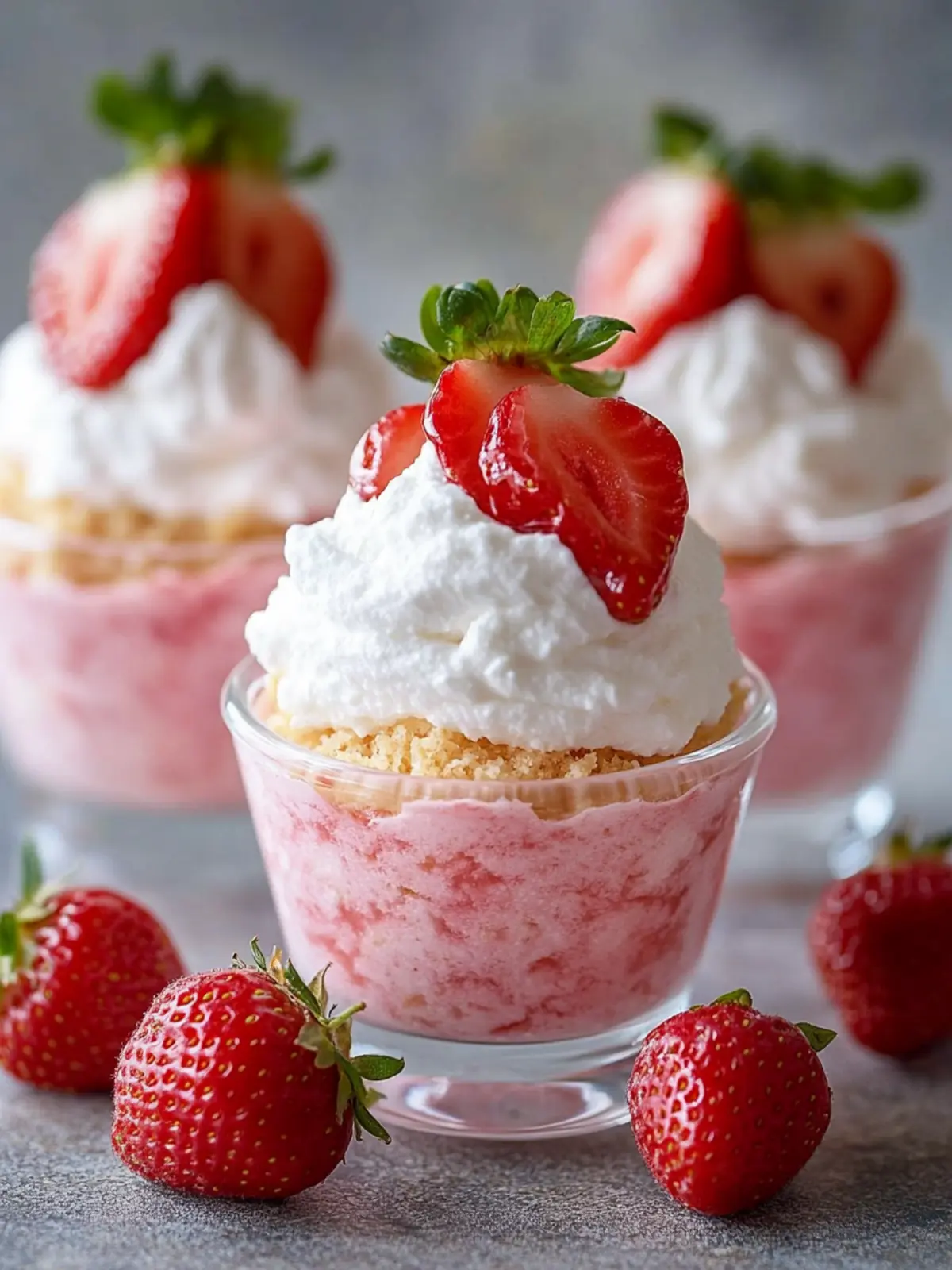 Sweet Strawberry Cream Cloud Cups for Effortless Summer Bliss 4 Strawberry Cream Cloud Cups