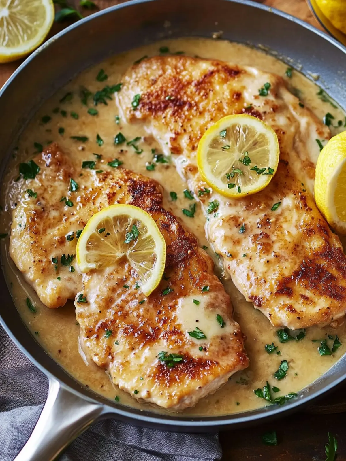Zesty Chicken Francese with Silky Lemon-Butter Sauce 2 Chicken Francese