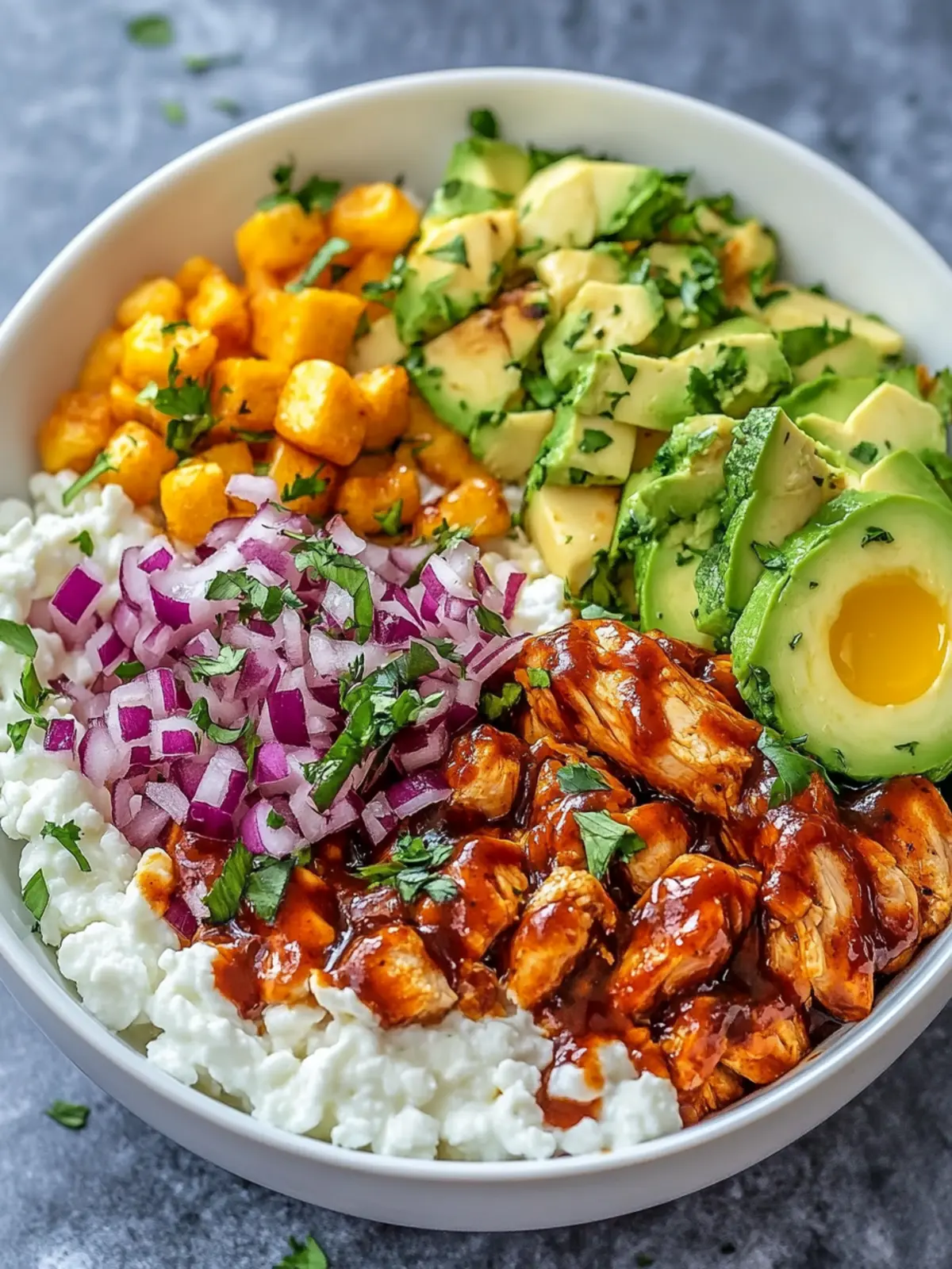 High Protein BBQ Chicken Cottage Cheese Bowl for Quick Energy 3 High Protein BBQ Chicken Cottage Cheese Bowl