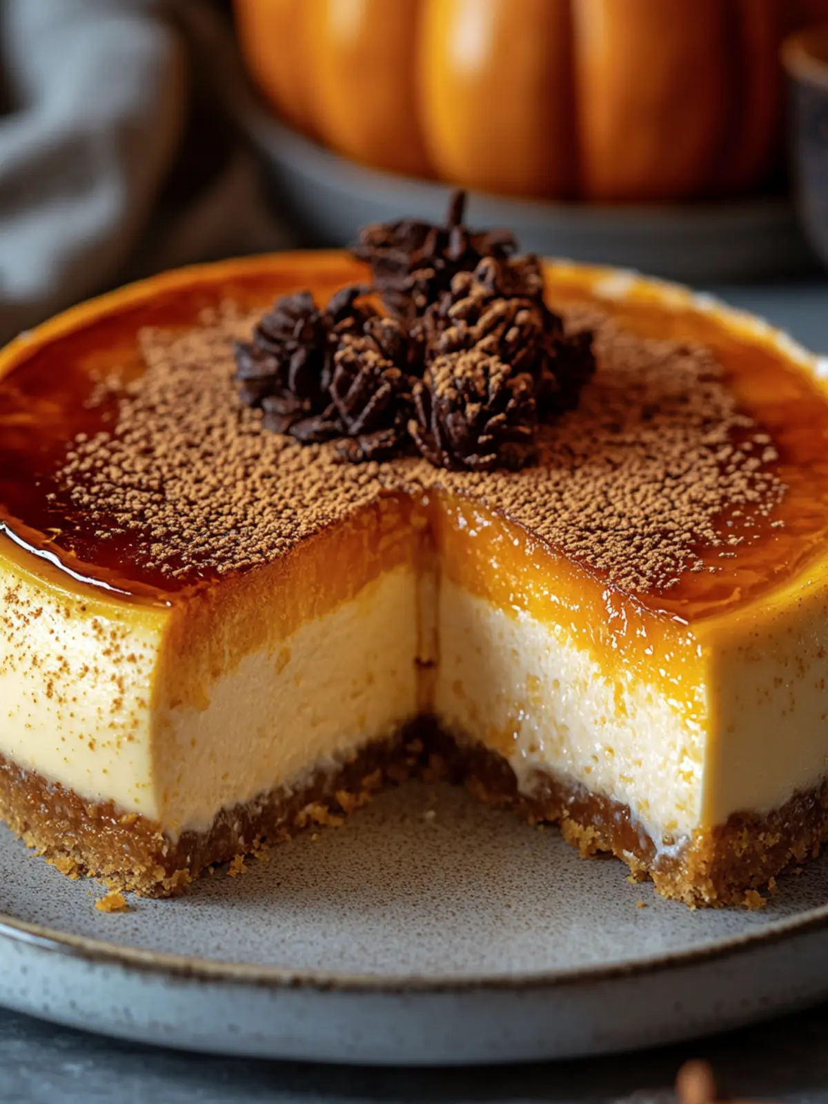 Crème Brûlée Pumpkin Cheesecake: Fall's Irresistible Delight 3 Crème Brûlée Pumpkin Cheesecake