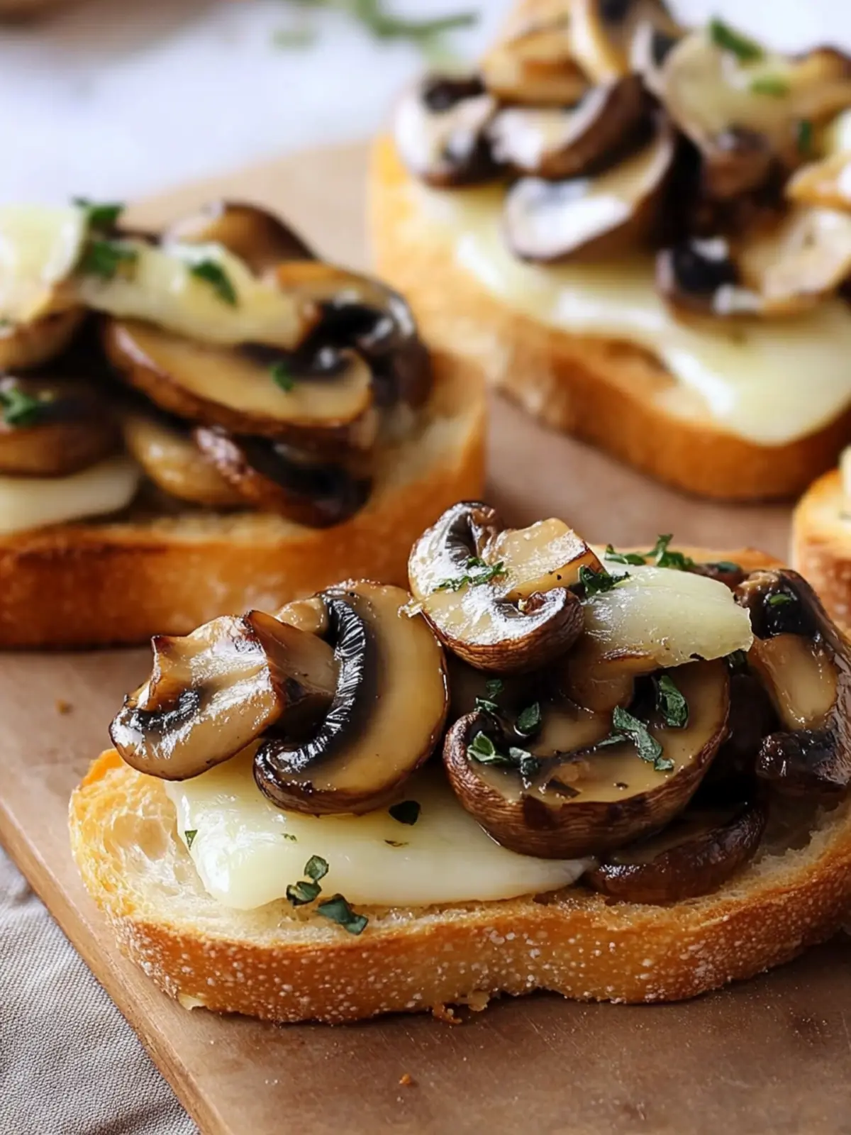 Mushroom & Brie Crostini: A Quick Gourmet Delight 4 Mushroom & Brie Crostini