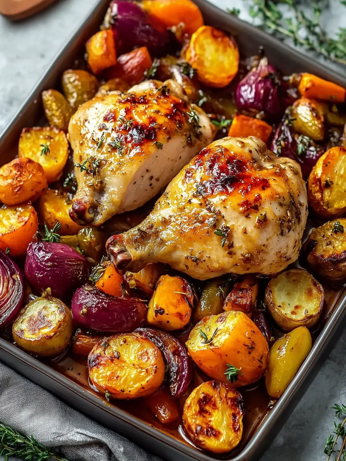 Maple Glazed Chicken with Roasted Veggies for a Cozy Dinner 4 Maple Glazed Chicken with Roasted Veggies