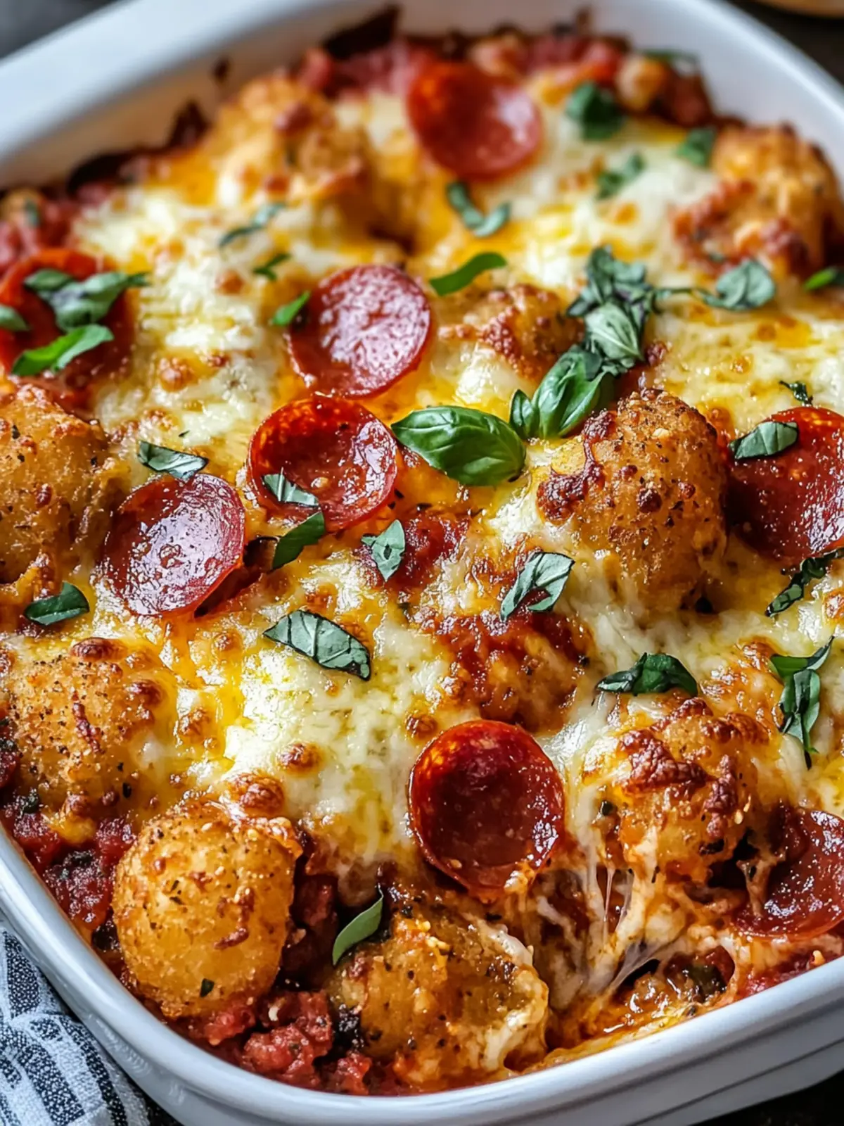 Cheesy Pizza Tot Casserole: The Ultimate Comfort Dish! 2 Cheesy Pizza Tot Casserole