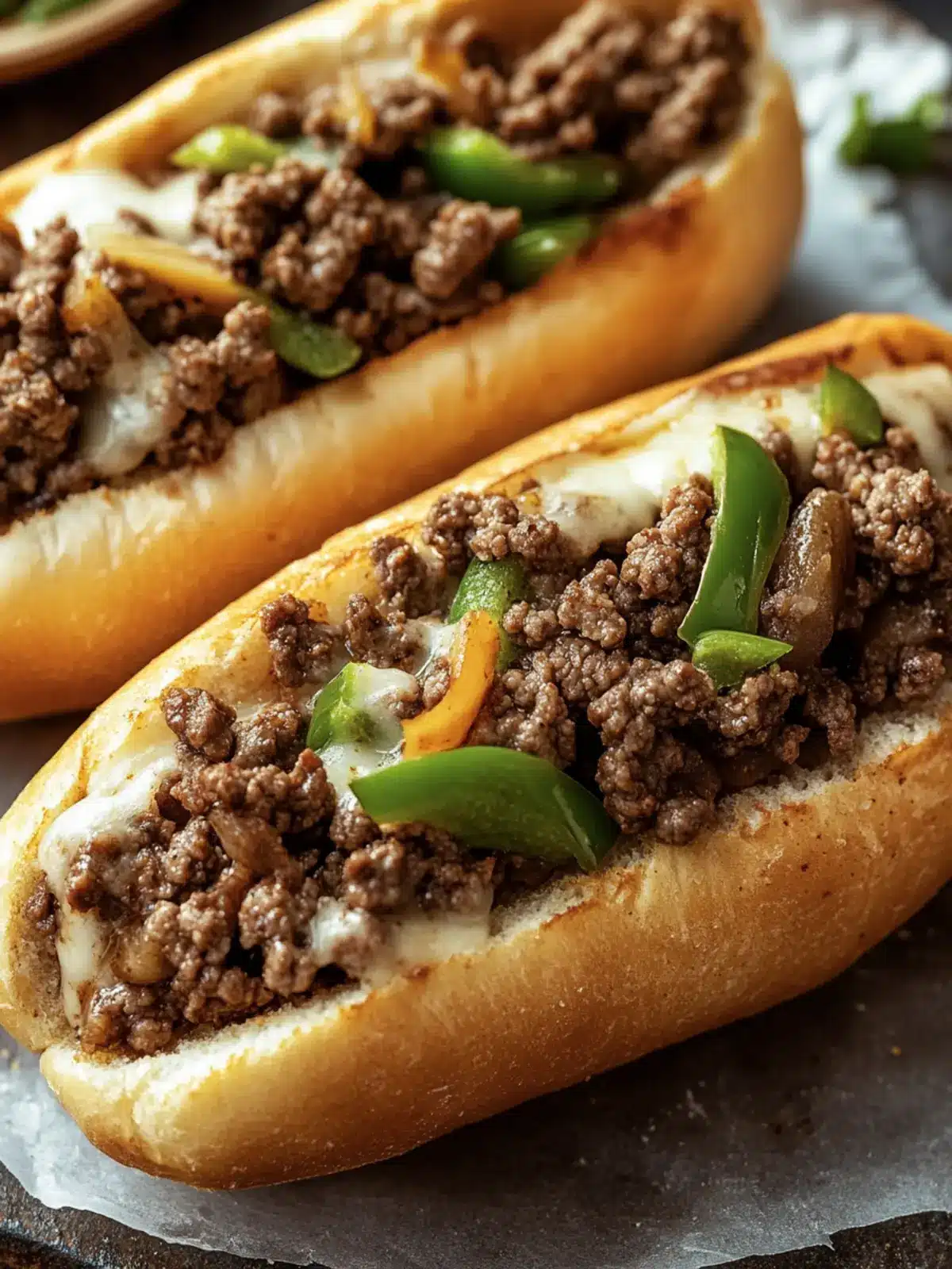 Savory Ground Beef Philly Cheesesteaks for Quick Weeknight Eats 4 Ground Beef Philly Cheesesteaks