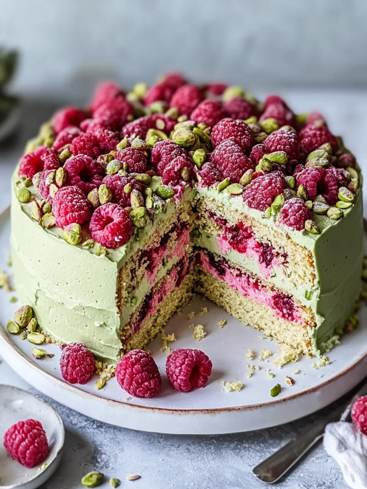 Pistachio Raspberry Cake: An Irresistible Spring Delight 3 Pistachio Raspberry Cake