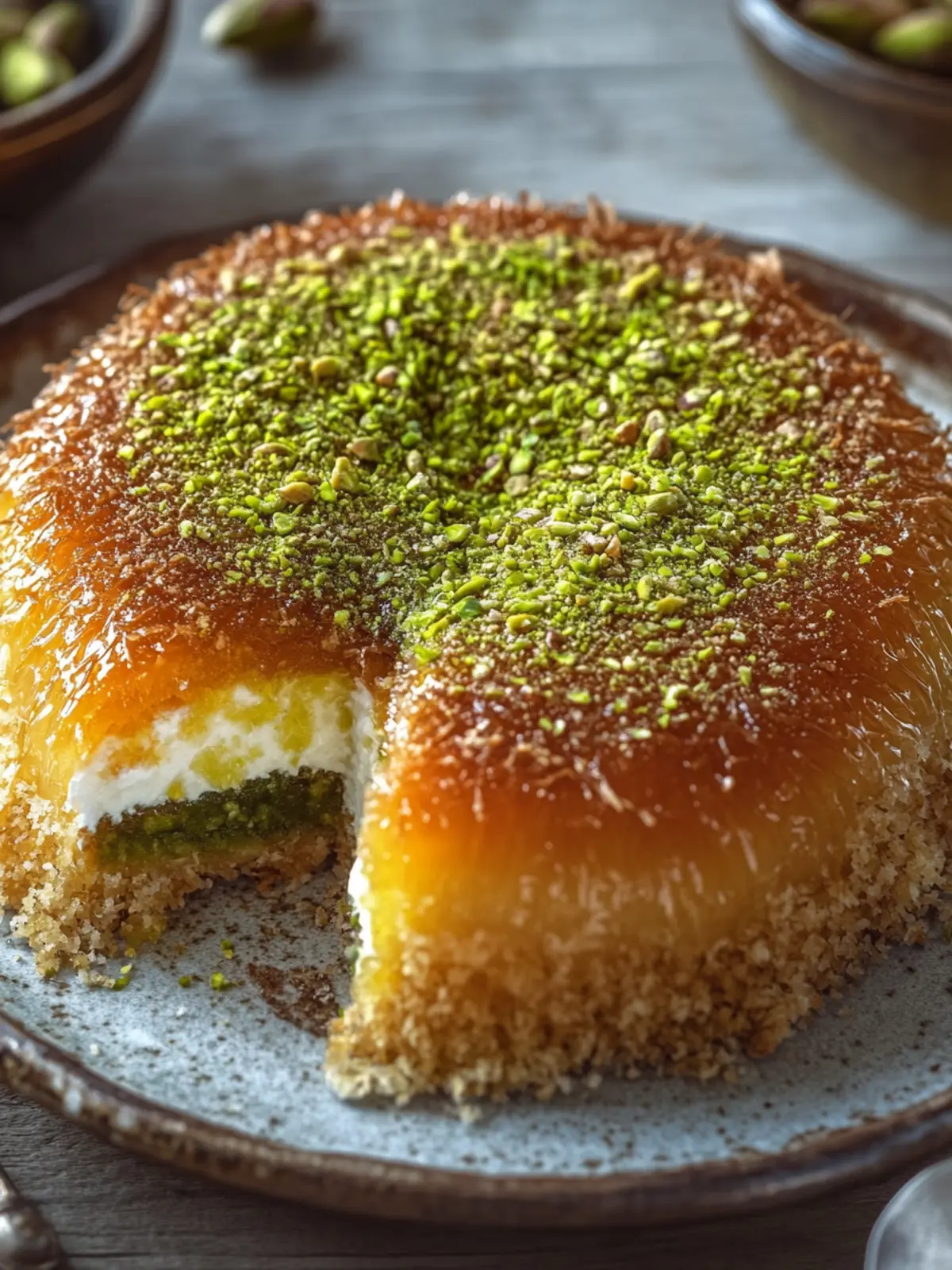 Divine Pistachio Kunafa Indulge in Creamy Perfection 3 Pistachio Kunafa