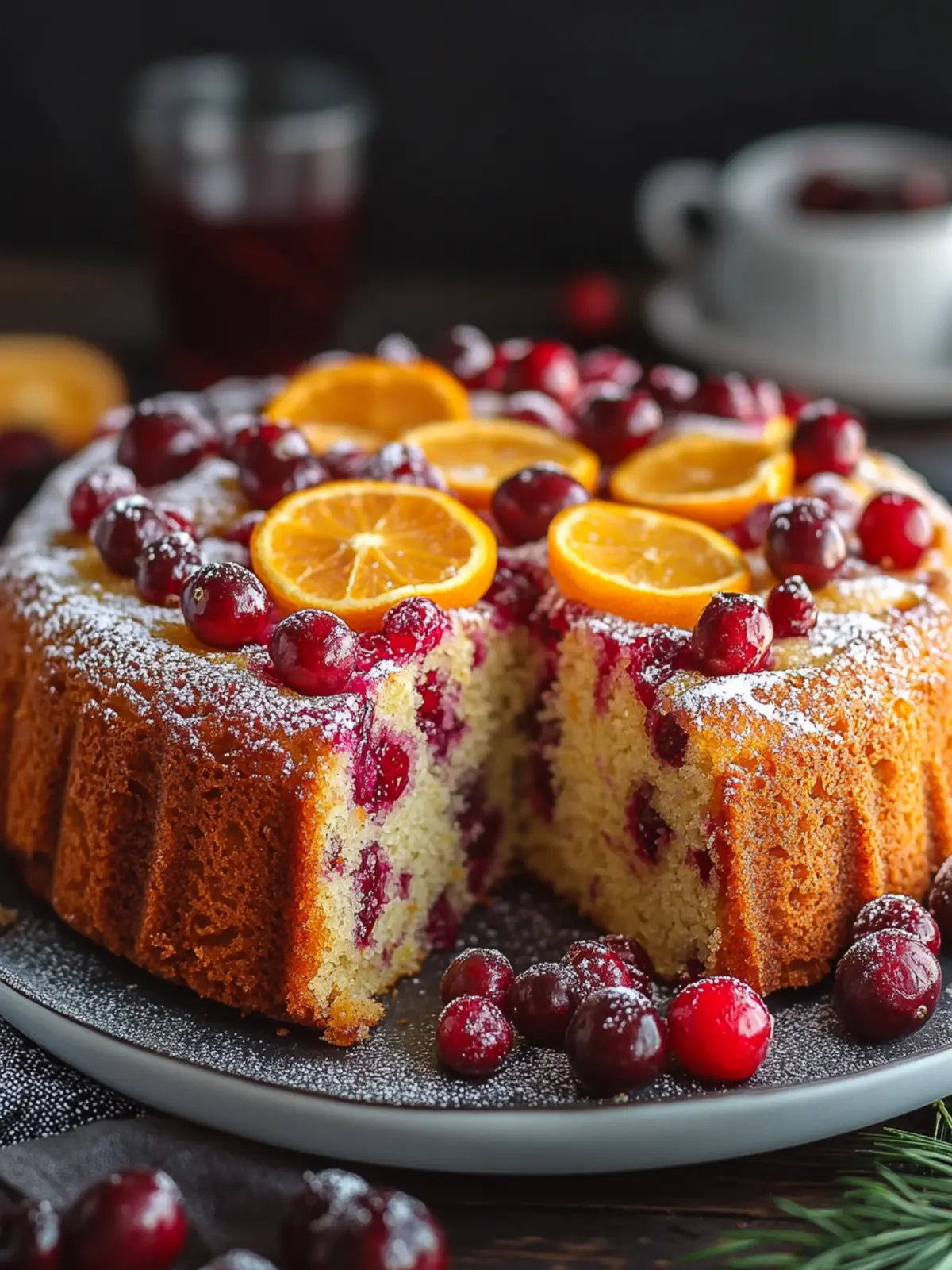 Moist Cranberry Orange Breakfast Cake to Brighten Your Day 2 Cranberry Orange Breakfast Cake