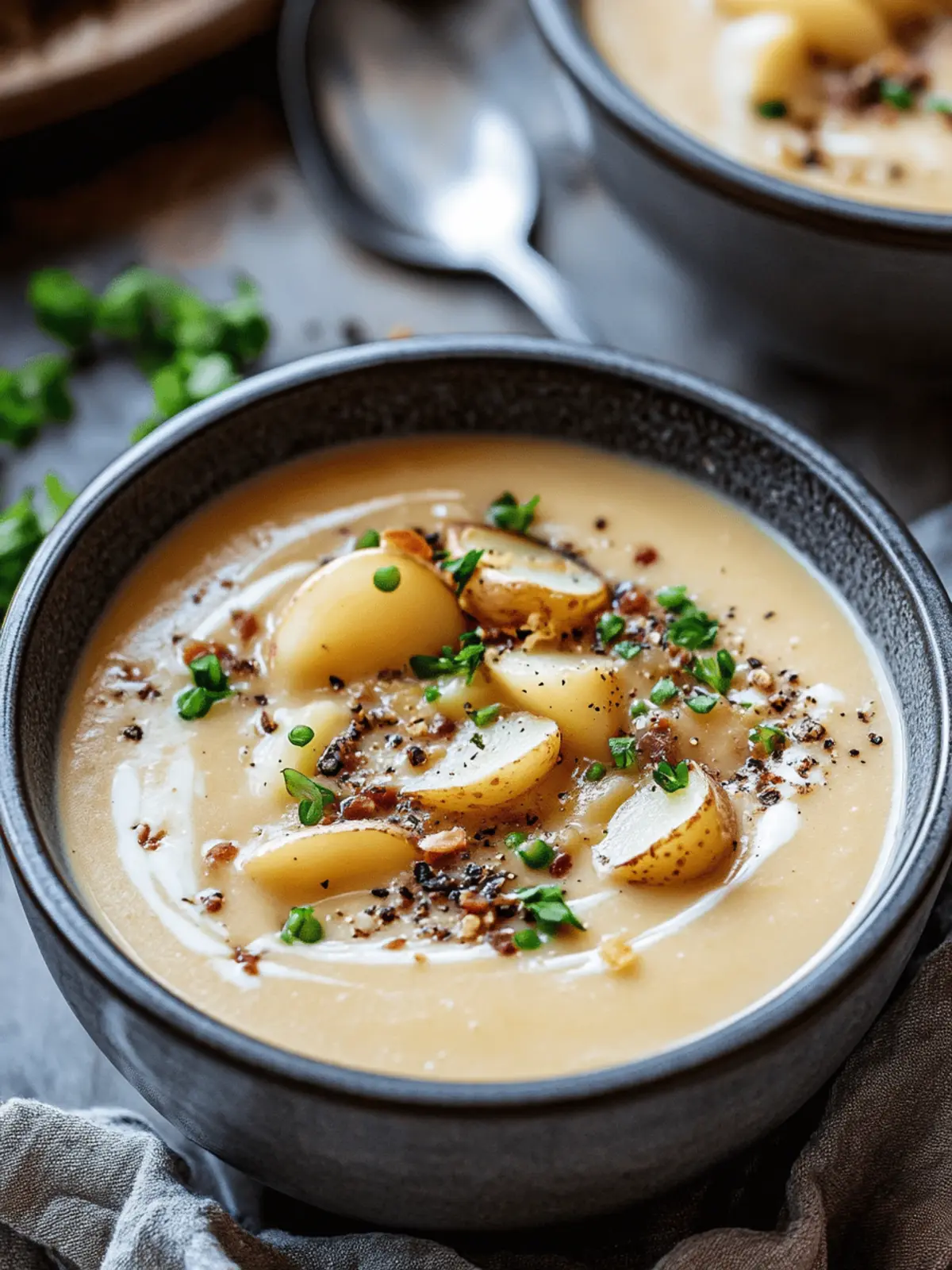 Creamy Vegan Potato Soup That's Comforting and Easy to Make 2 Creamy Vegan Potato Soup