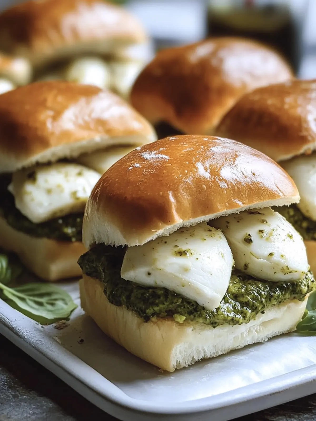 Turkey Pesto Mozzarella Sliders: Quick Crowd-Pleaser Delight 3 Turkey Pesto Mozzarella Sliders