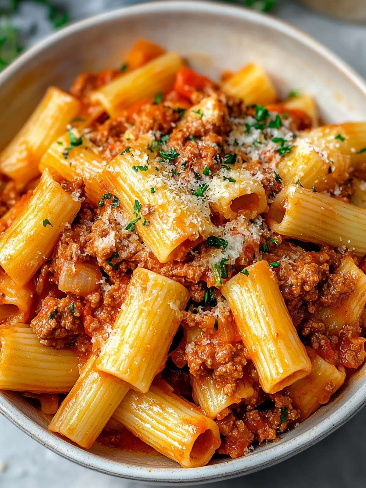 Savory Rigatoni Bolognese: Your New Family Favorite Dish 4 Rigatoni Bolognese