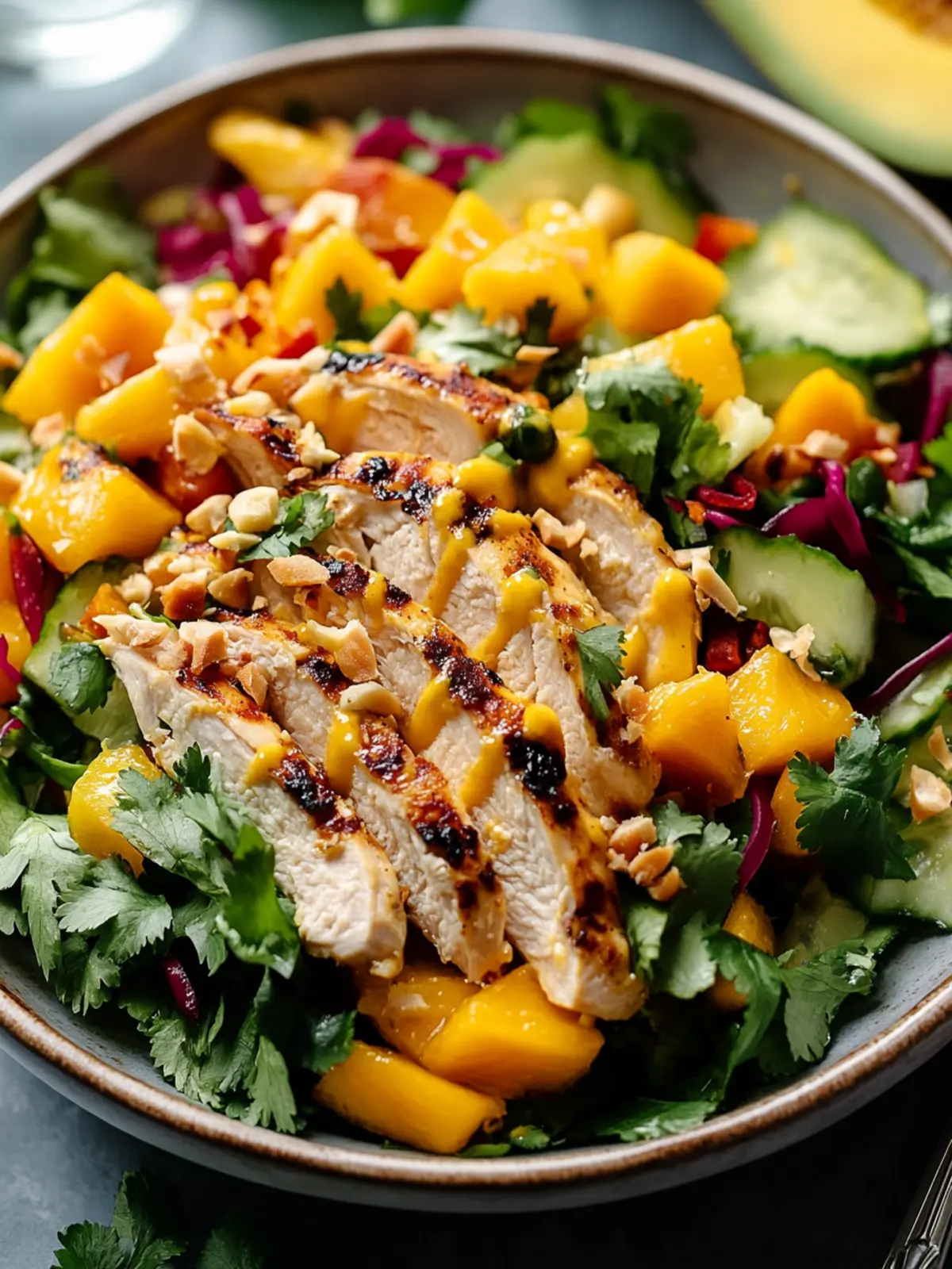 Zesty Thai Mango Chicken Salad for a Vibrant Meal 3 Thai Mango Chicken Salad