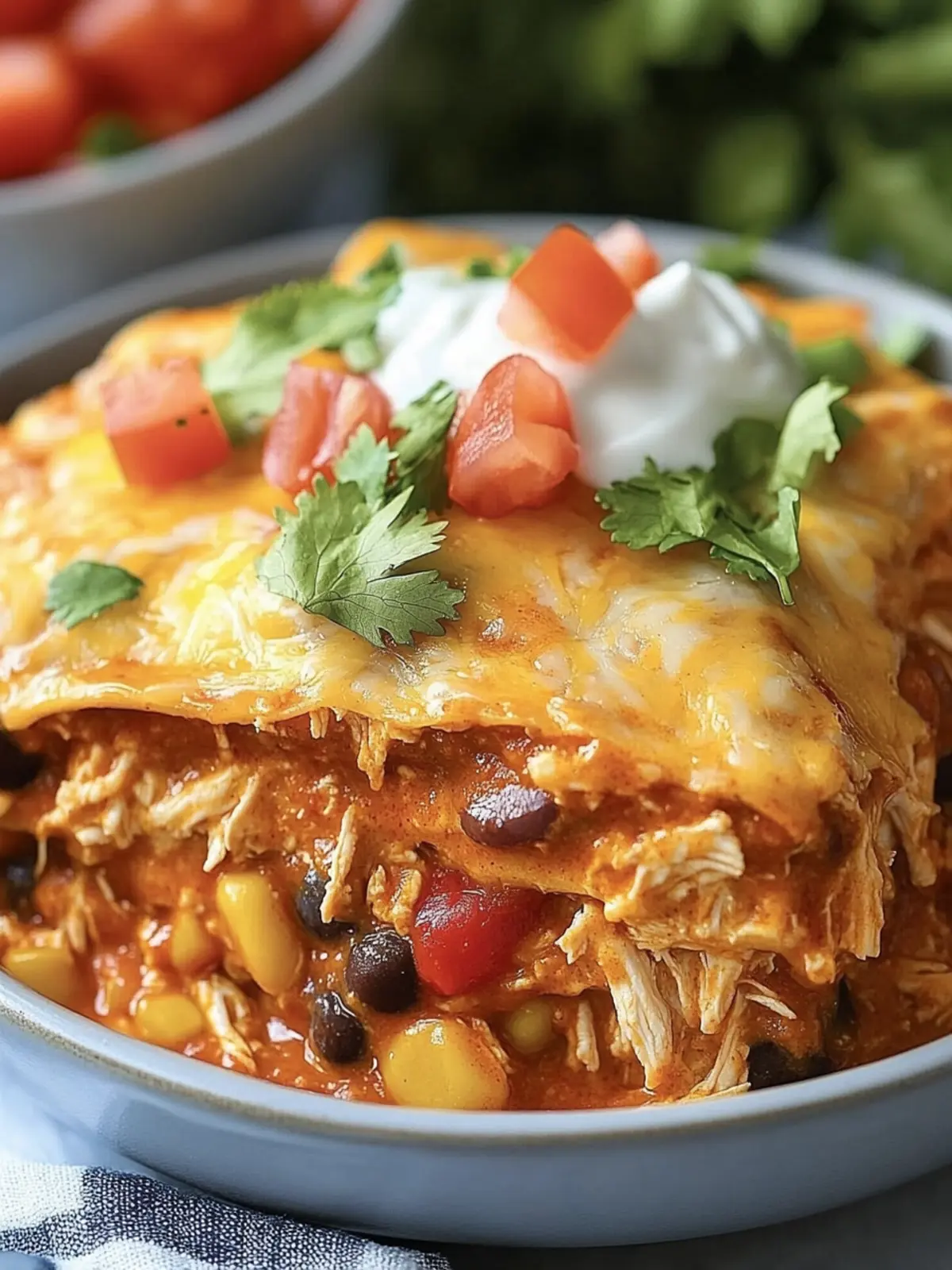 Hearty Crockpot Chicken Enchilada Casserole for Busy Nights 3 Hearty Crockpot Chicken Enchilada Casserole