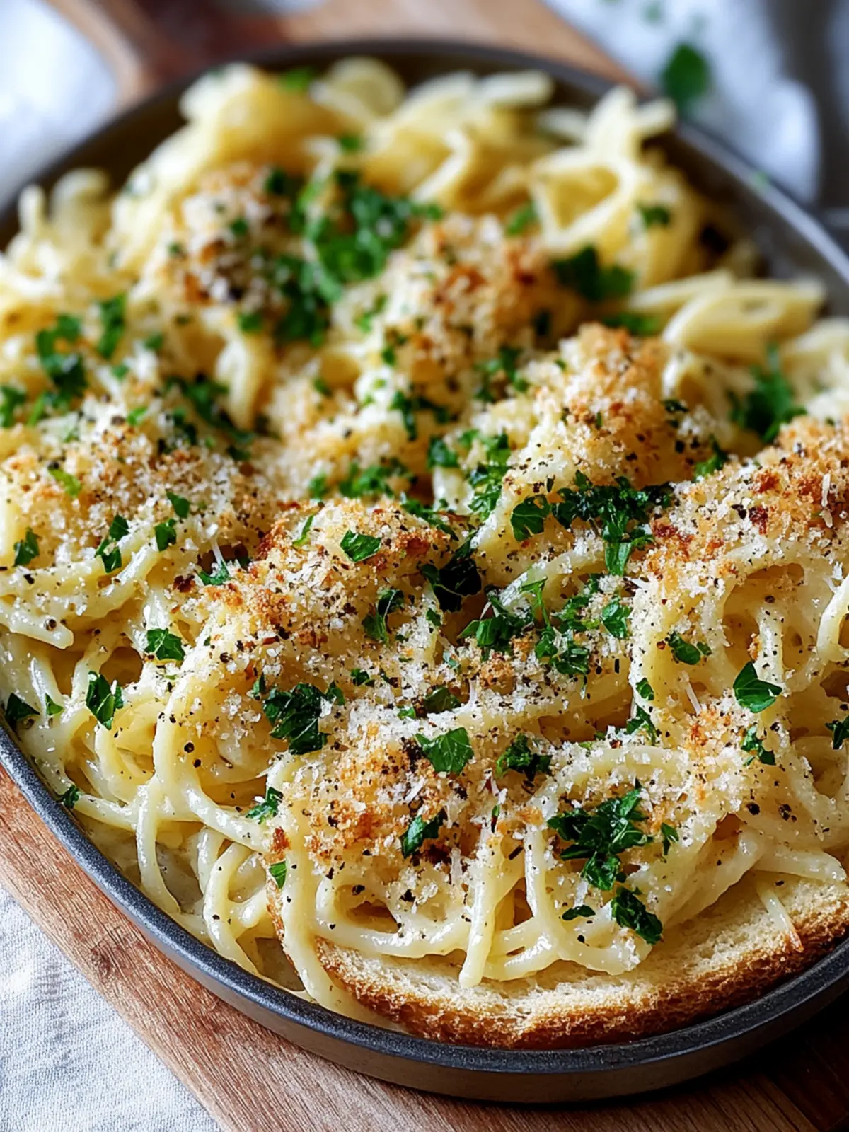 Garlic Bread Pasta: Quick Comfort Food for Garlic Lovers 2 Garlic Bread Pasta