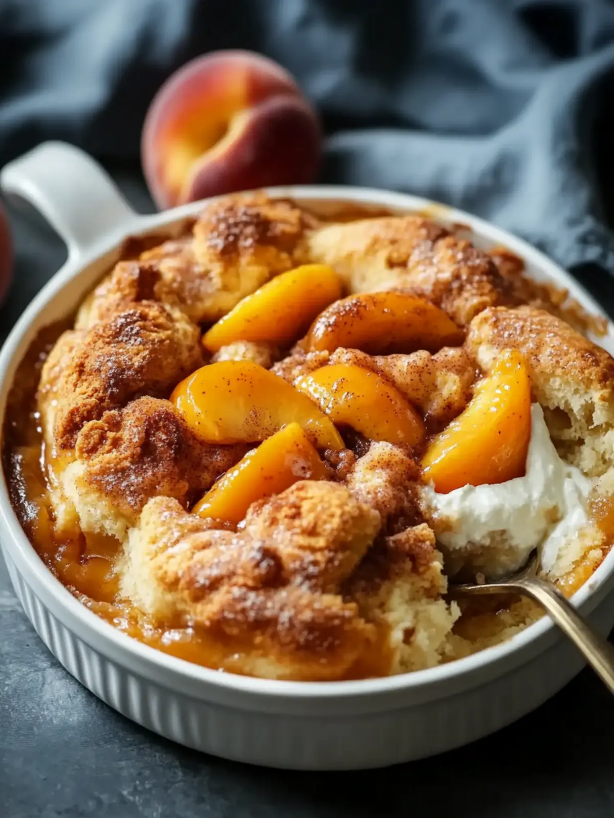 Ultimate Peach Cobbler Cinnamon Rolls You Can't Resist 3 Peach Cobbler Cinnamon Rolls