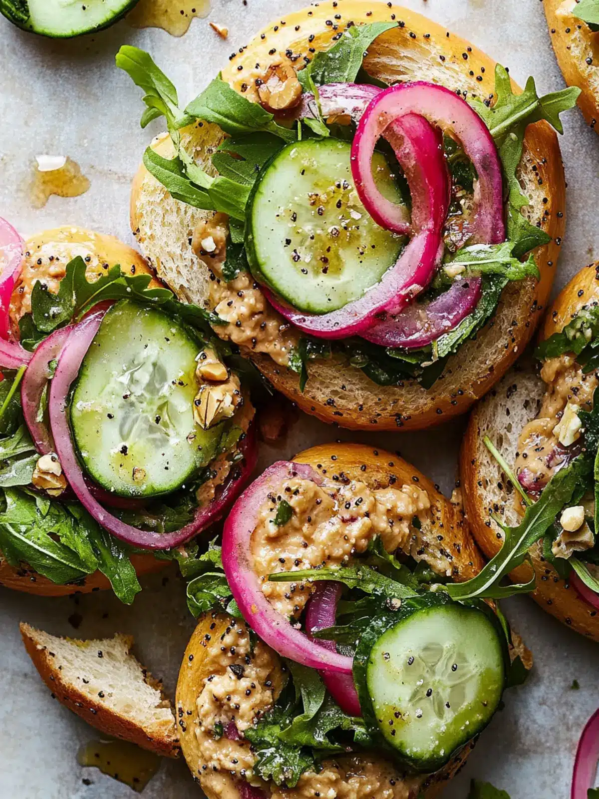 Baba Ghanoush Bagel Sandwich: A Flavor-Packed Vegan Treat 3 Baba Ghanoush Bagel Sandwich
