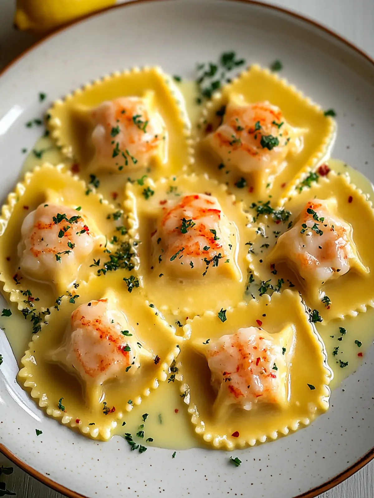 Lobster Ravioli in Lemon Butter Sauce: A 30-Minute Treat 2 Lobster Ravioli in Lemon Butter Sauce