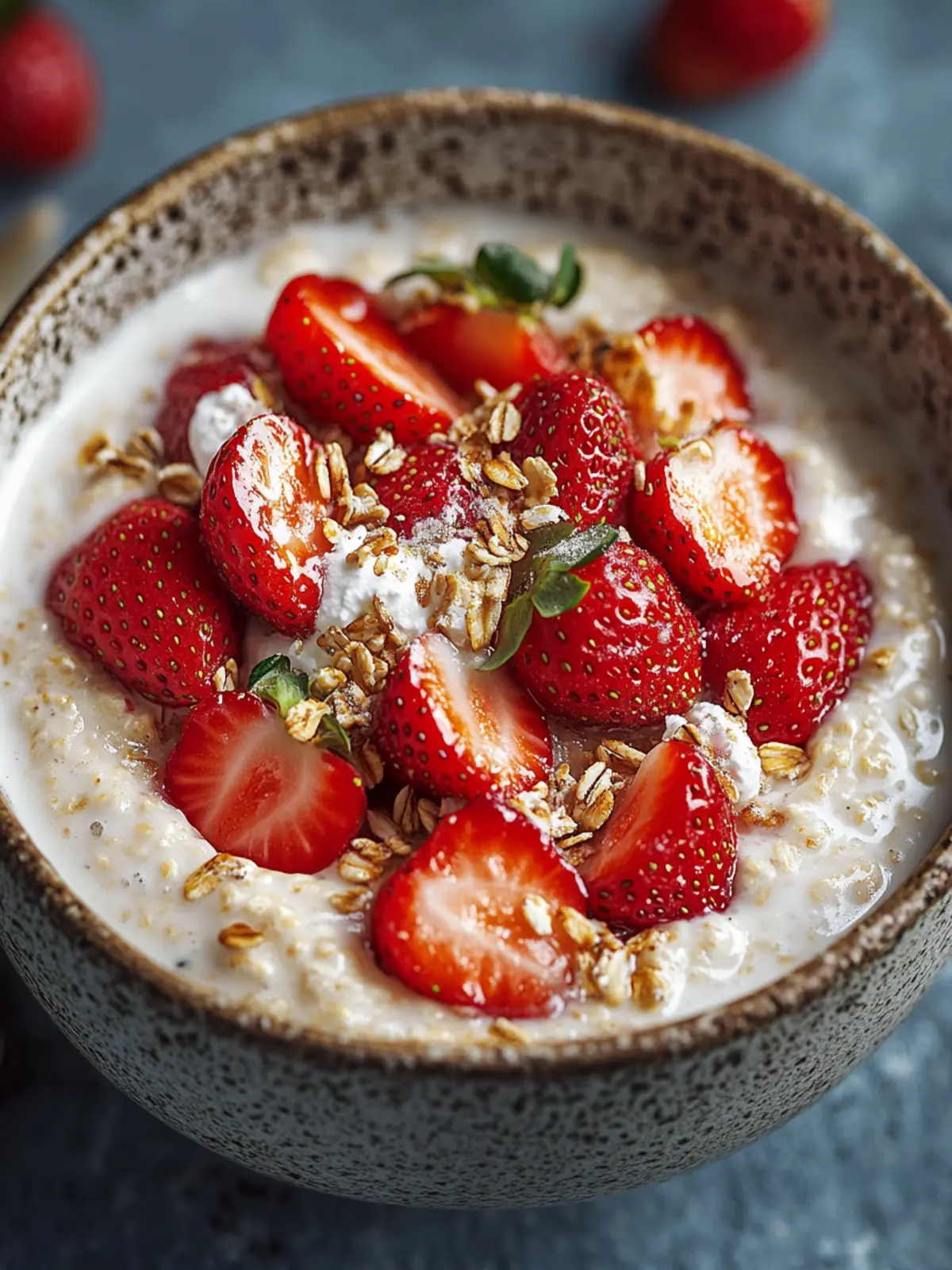 Strawberries and Cream Porridge for a Cozy Morning Boost 3 Strawberries and Cream Porridge