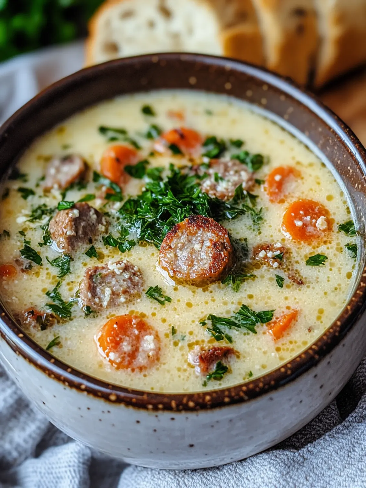 Creamy Parmesan Italian Sausage Soup That Warms Your Soul 4 Creamy Parmesan Italian Sausage Soup