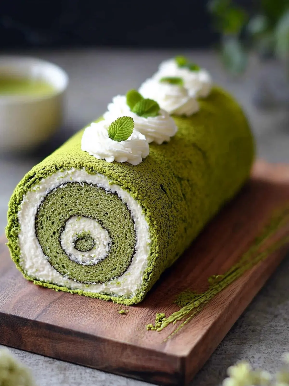 Light and Tempting Matcha Swiss Roll for Your Tea Time Treat 2 Matcha Swiss Roll
