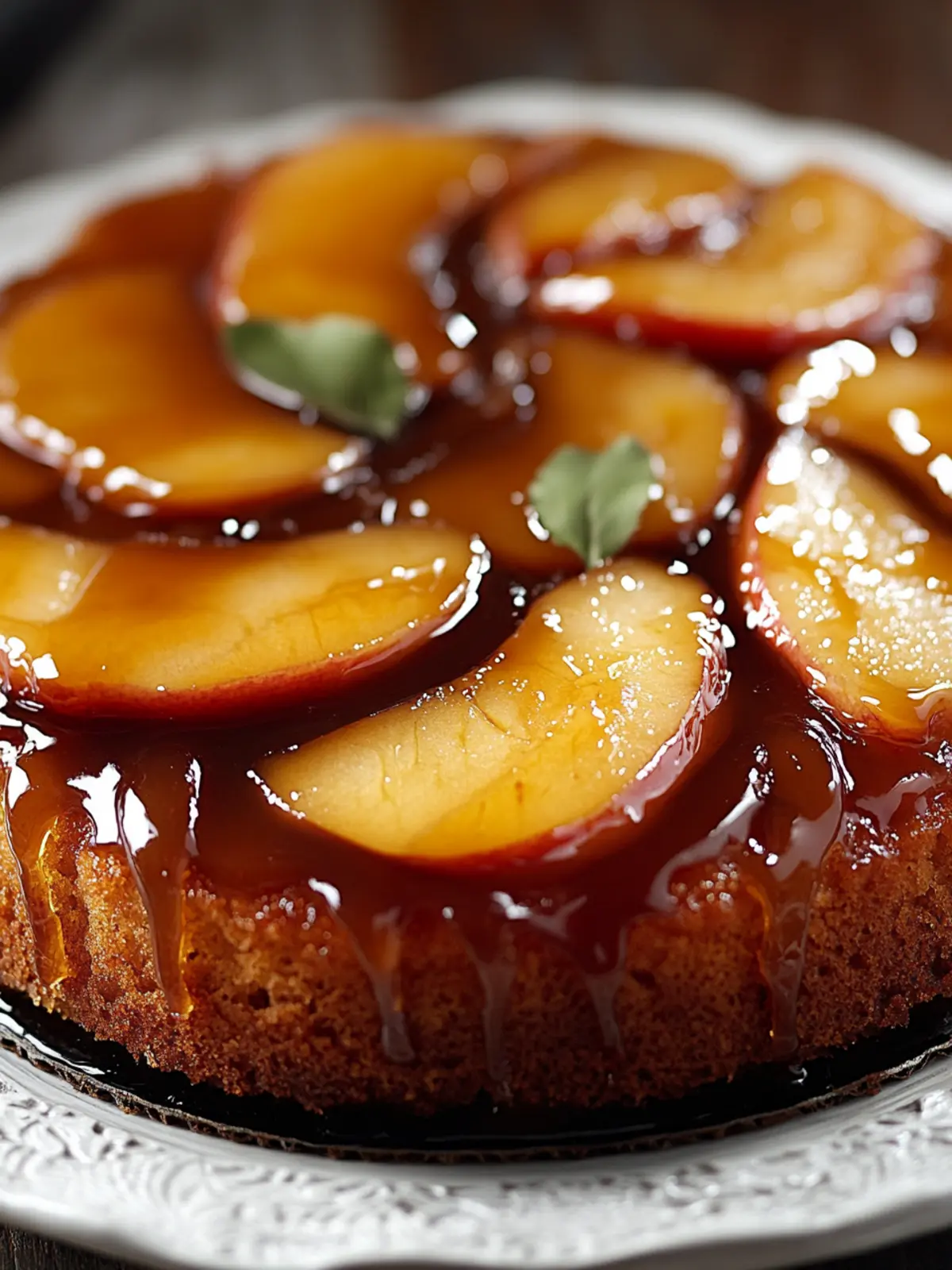 Indulge in Caramel Apple Upside-Down Cake Bliss Tonight 3 Caramel Apple Upside-Down Cake