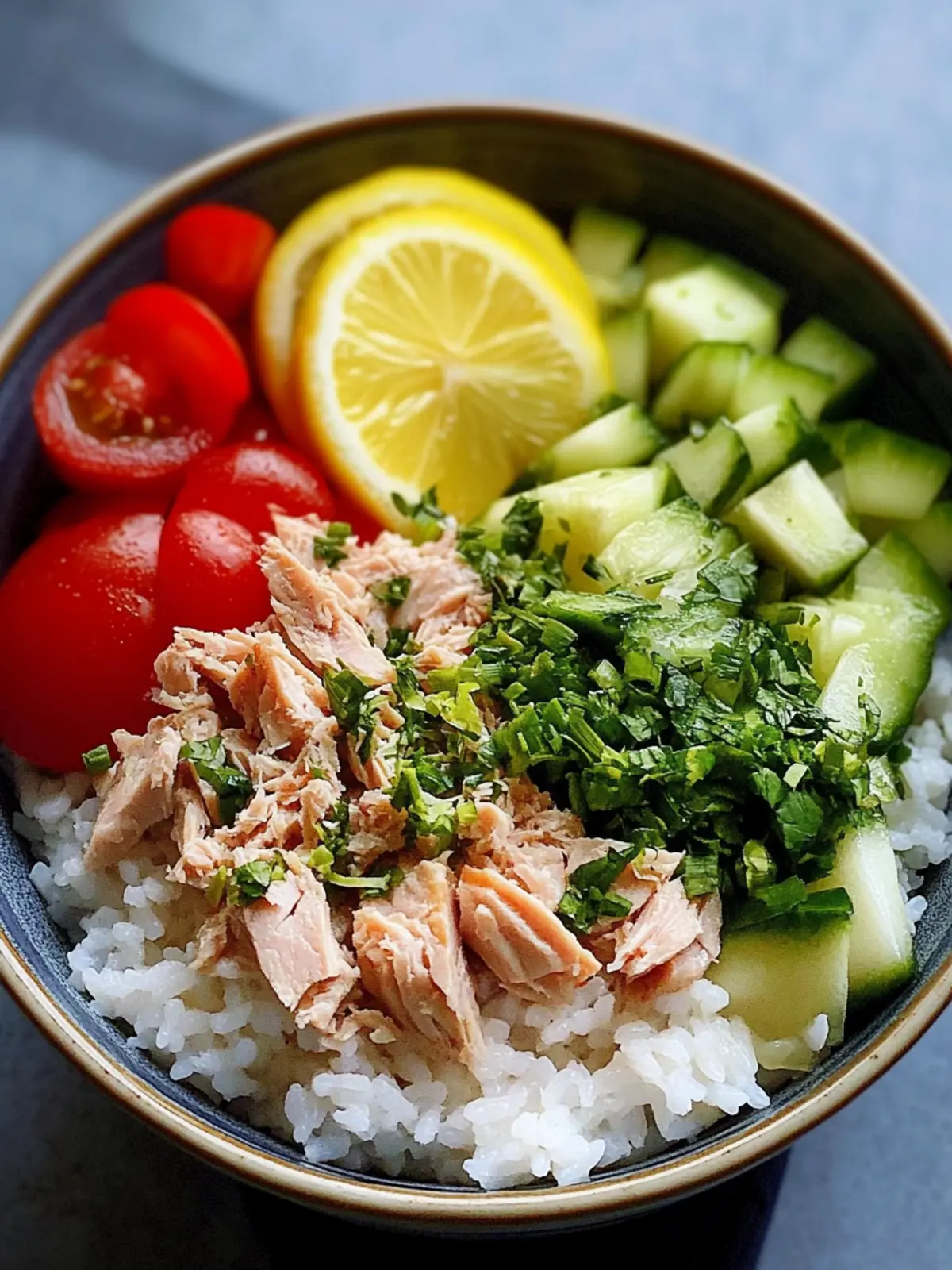 Lemon Herb Tuna Rice Bowl: Quick, Tasty, and Healthy Delight 4 Lemon Herb Tuna Rice Bowl