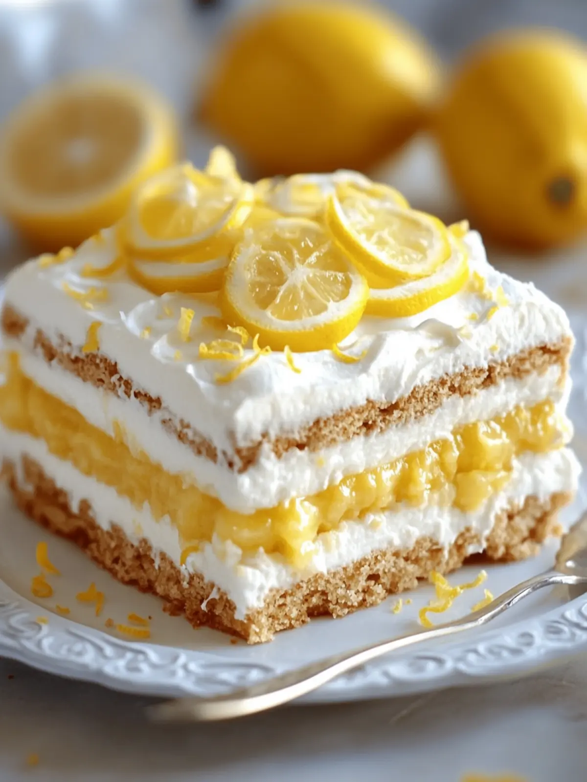 Refreshing Lemon Icebox Cake: Easy No-Bake Delight for Summer 4 Lemon Icebox Cake