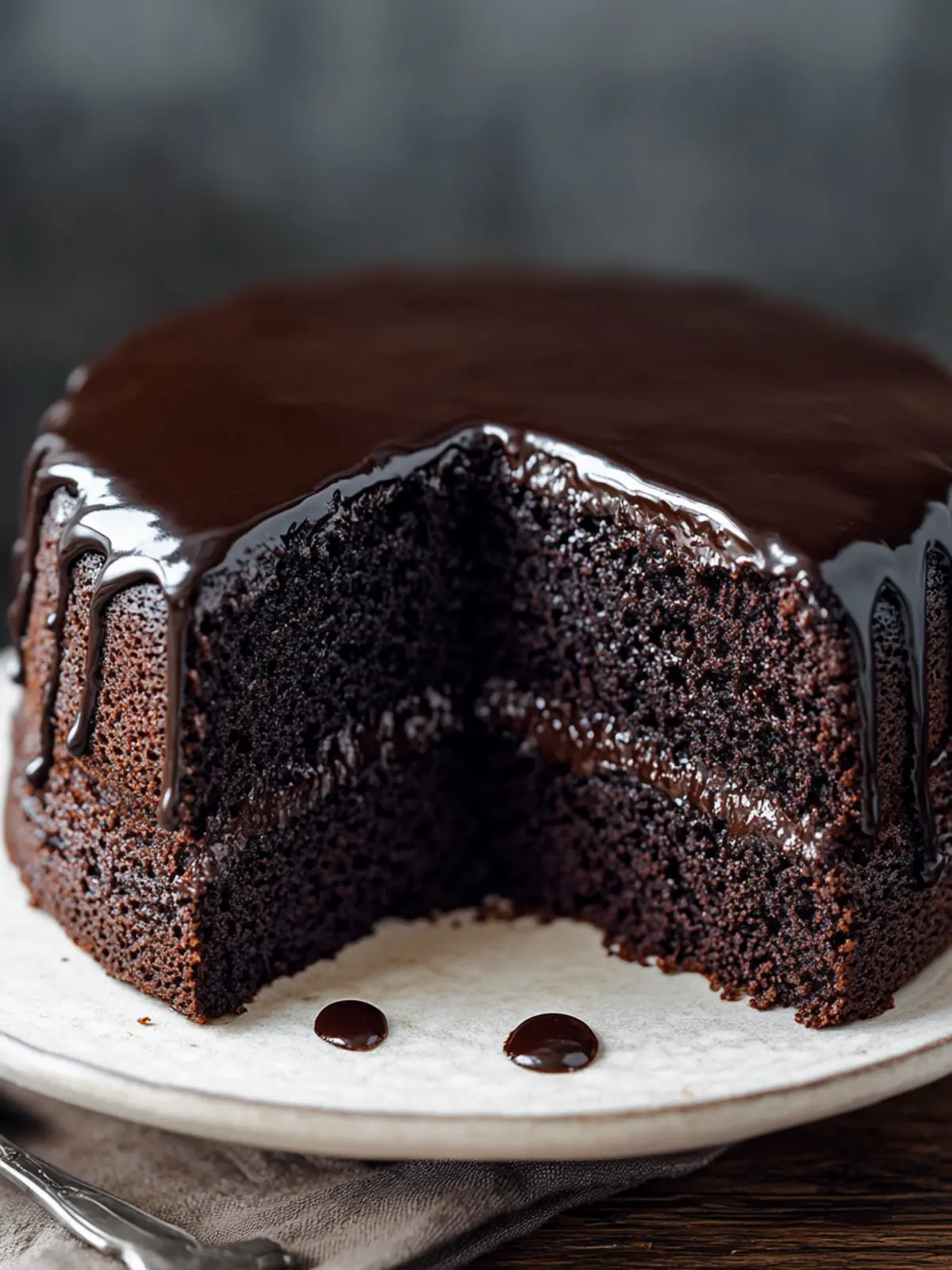 Irresistible Black Cocoa Cake with Decadent Ganache Delight 3 Black Cocoa Cake