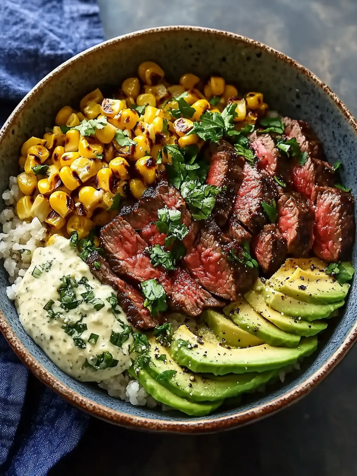 Steak, Avocado & Roasted Corn Bowl: Your New Go-To Meal 3 Steak, Avocado & Roasted Corn Bowl