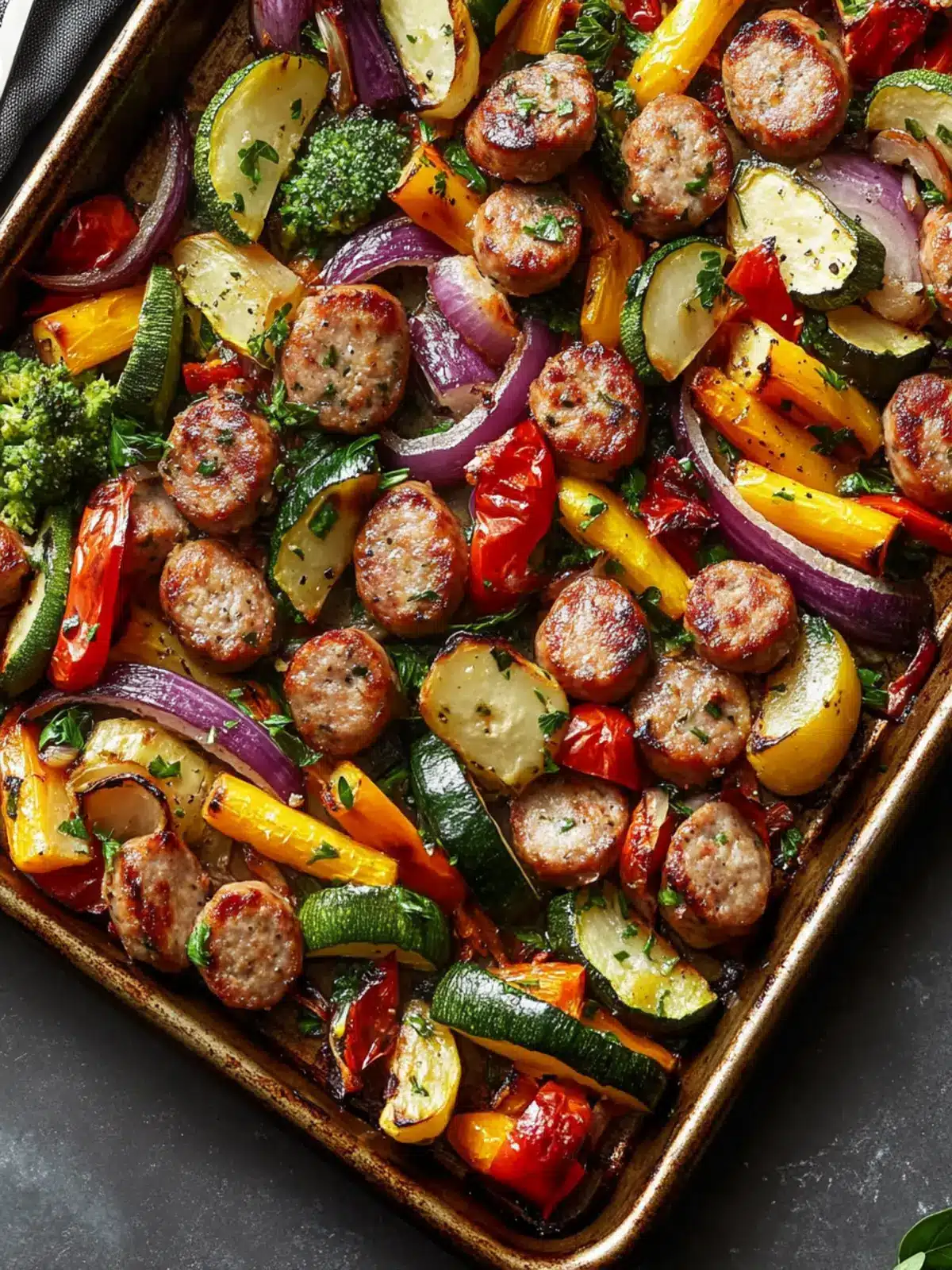 Savor a Quick Sausage and Vegetable Sheet Pan Dinner Delight 4 Sausage and Vegetable Sheet Pan Dinner