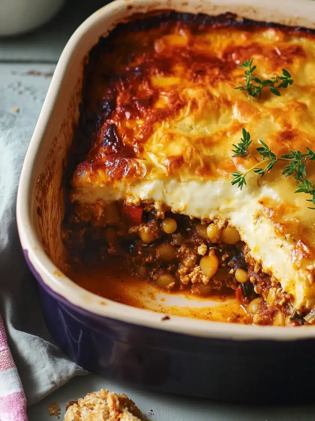 Luscious Vegetarian Moussaka with Hearty Lentils Delight 2 Vegetarian Moussaka