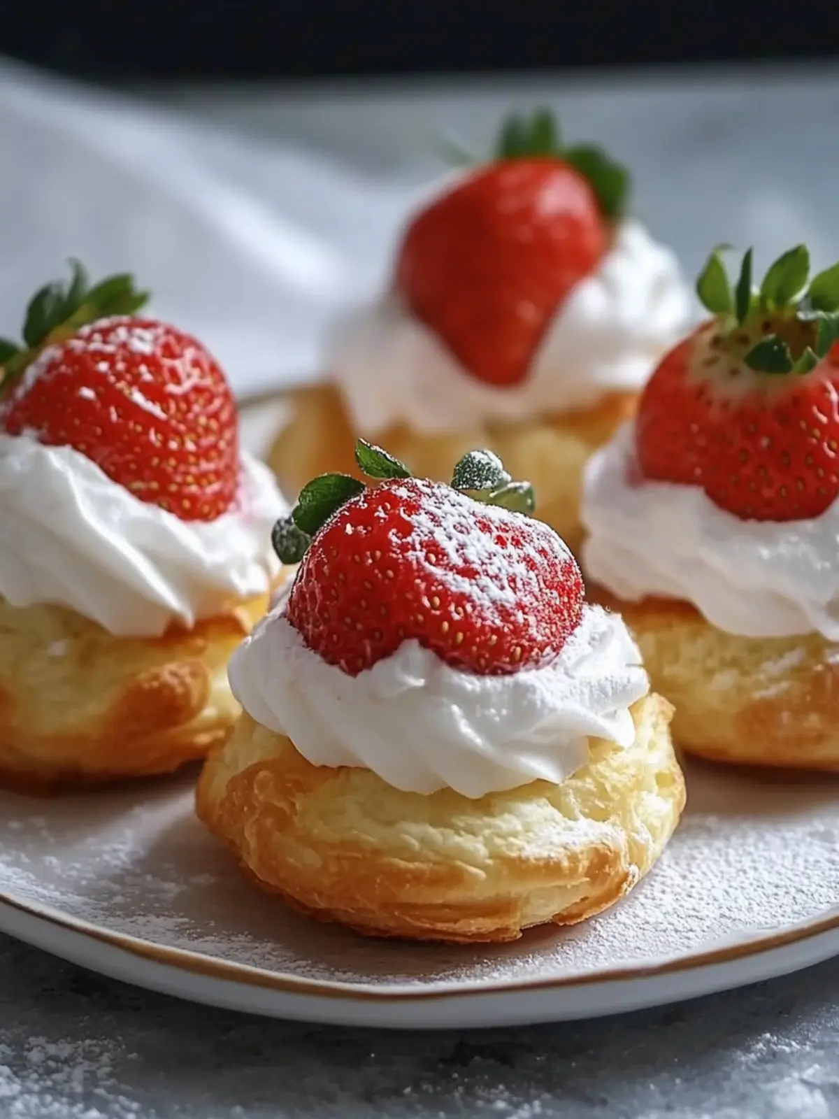 Delicious Strawberry Vanilla Cream Puffs for Sweet Moments 3 Strawberry Vanilla Cream Puffs