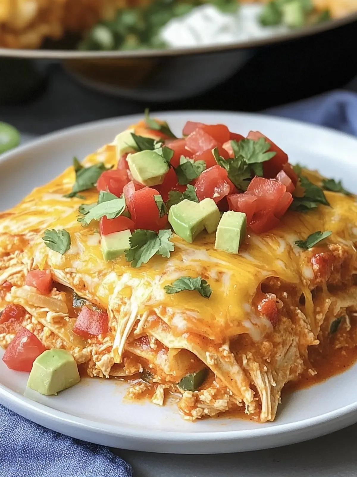 Hearty Crockpot Chicken Enchilada Casserole for Busy Nights 4 Hearty Crockpot Chicken Enchilada Casserole