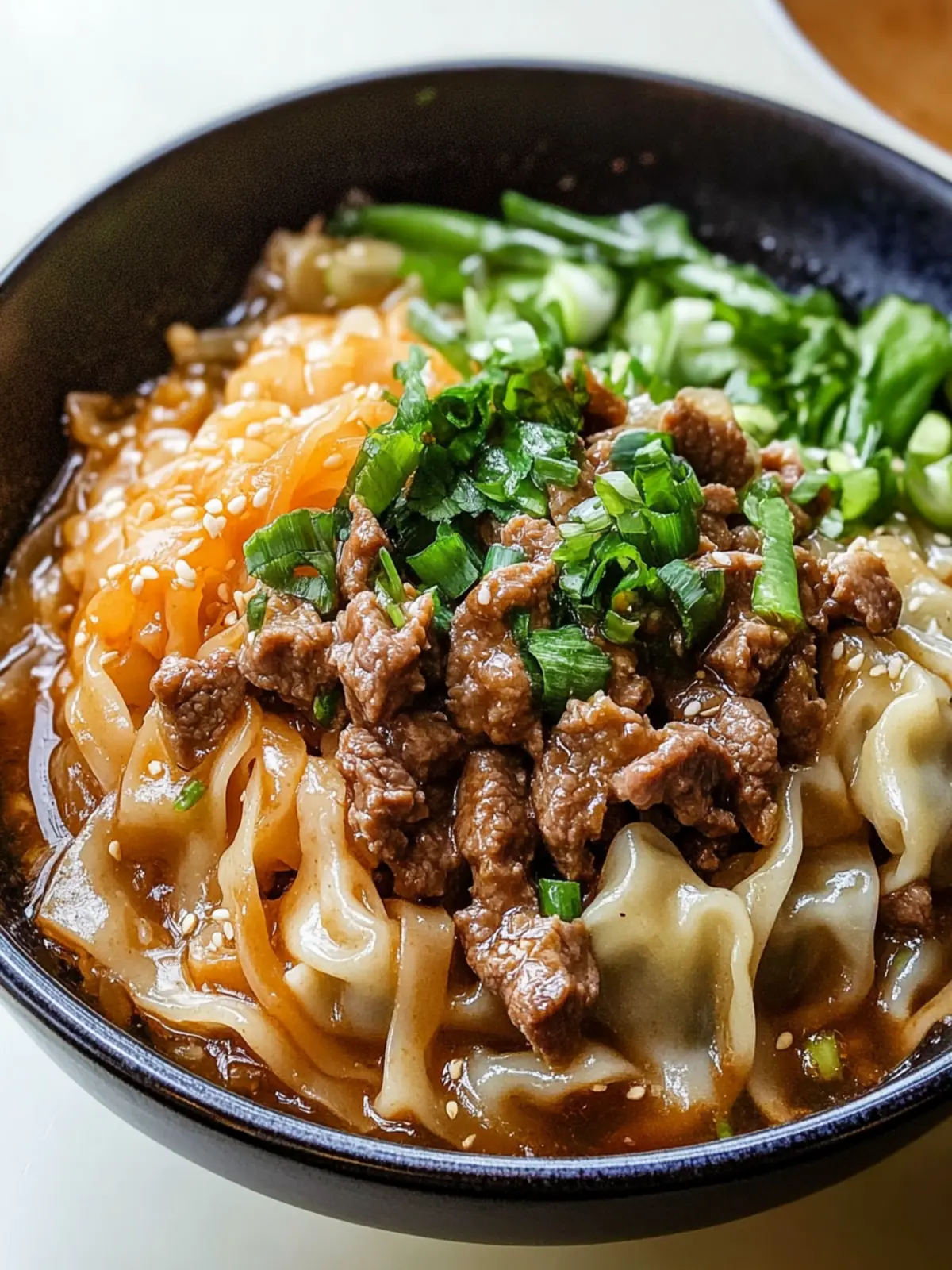 Beef Potsticker Noodle Bowl: Your New Weeknight Comfort Food 2 Beef Potsticker Noodle Bowl