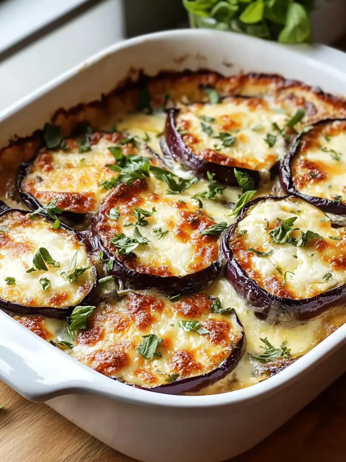 Creamy Eggplant Gratin with Mozzarella for Cozy Nights 4 Creamy Eggplant Gratin with Mozzarella