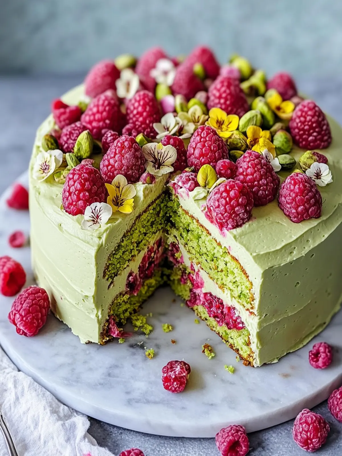 Pistachio Raspberry Cake: An Irresistible Spring Delight 4 Pistachio Raspberry Cake