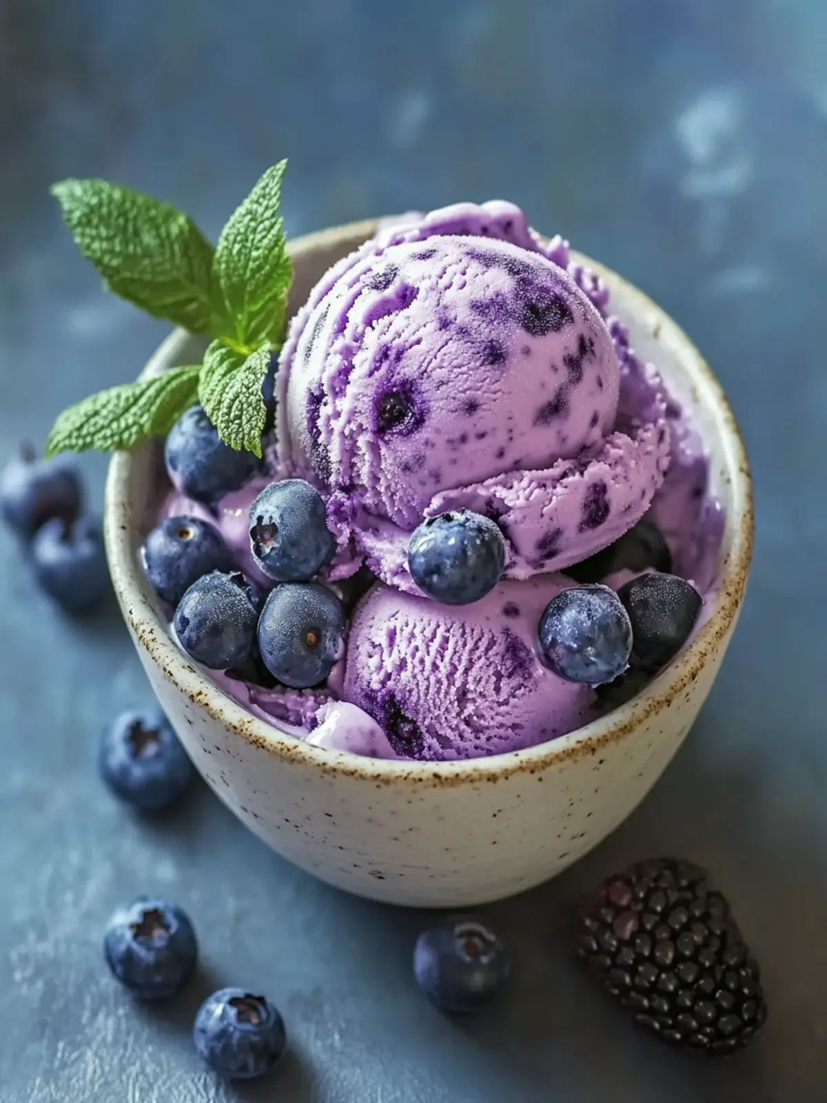 Creamy Blueberry Cottage Cheese Ice Cream You ll Love 4 Blueberry Cottage Cheese Ice Cream