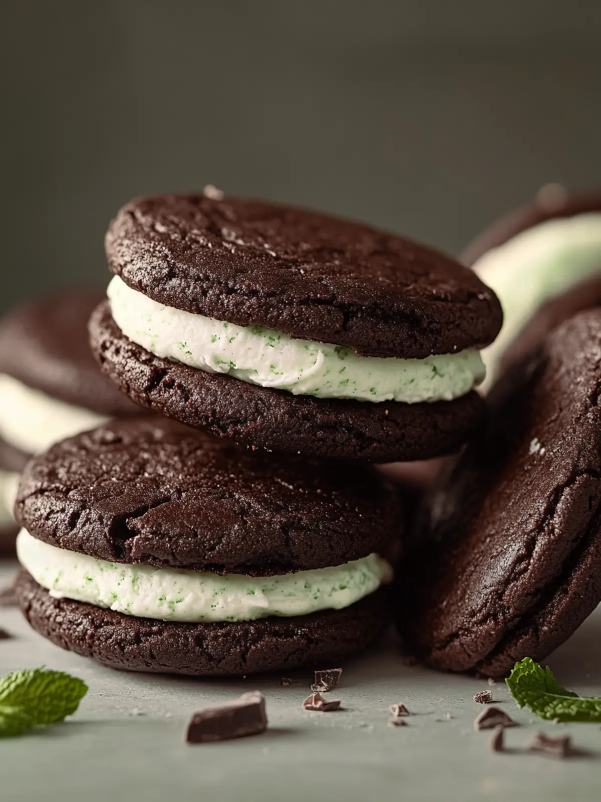Minty Chocolate Sandwich Cookies for a Fresh Homemade Treat 2 Minty Chocolate Sandwich Cookie