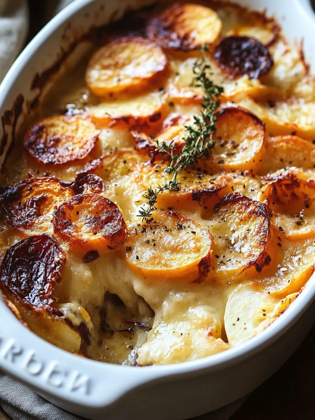 Cheesy Root Vegetable Gratin: Cozy Comfort Food Delight 2 Cheesy Root Vegetable Gratin