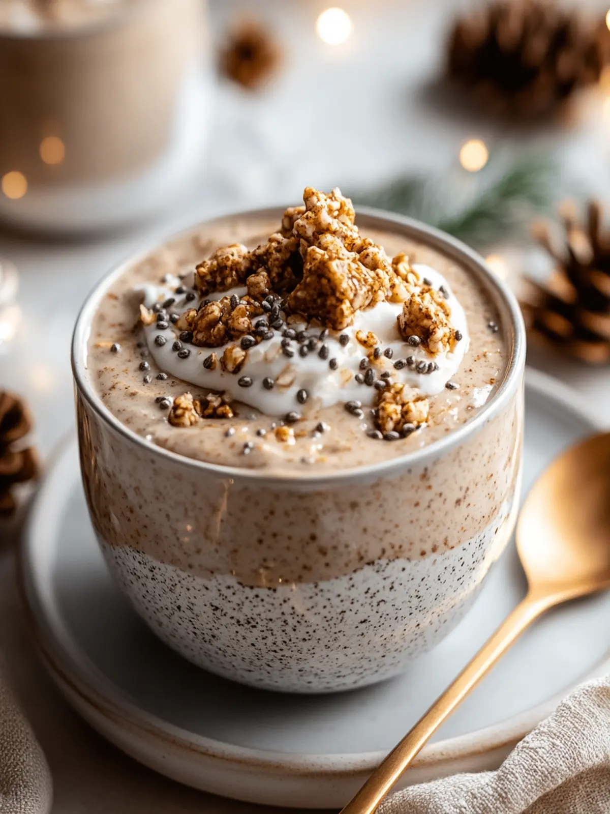 Cozy Gingerbread Protein Overnight Oats for a Wholesome Start 4 Cozy Gingerbread Protein Overnight Oats