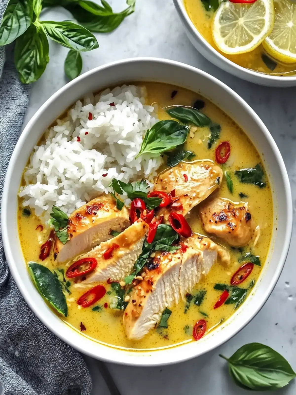 Lemongrass Broth Bowls with Yellow Curry Chicken Bliss Awaits 3 Lemongrass Broth Bowls with Yellow Curry Chicken Bliss