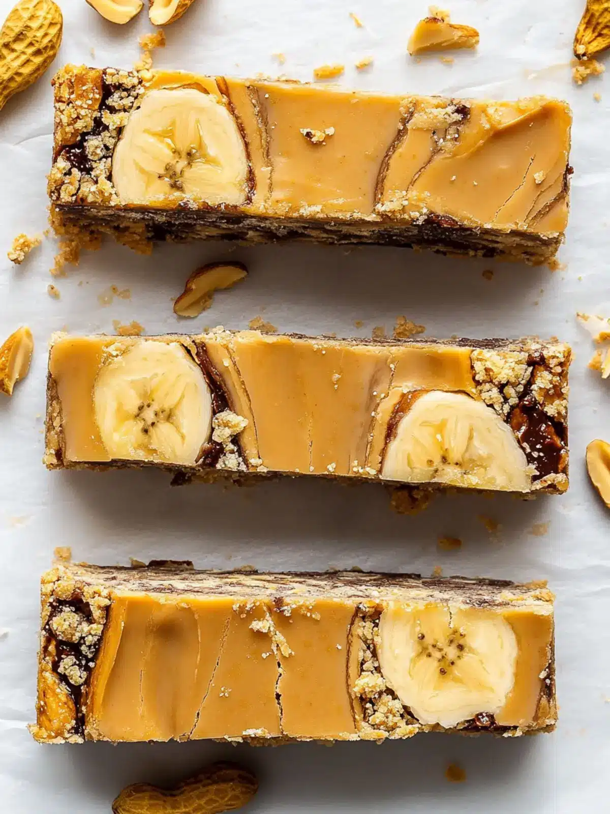 Delicious Banana Peanut Bars: Healthy & Sugar-Free Snack! 2 Banana peanut bars