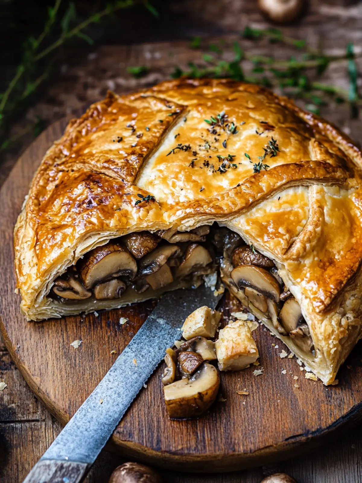 Delicious Vegan Mushroom Pie: Your Festive Comfort Food Remedy 3 Vegan mushroom pie