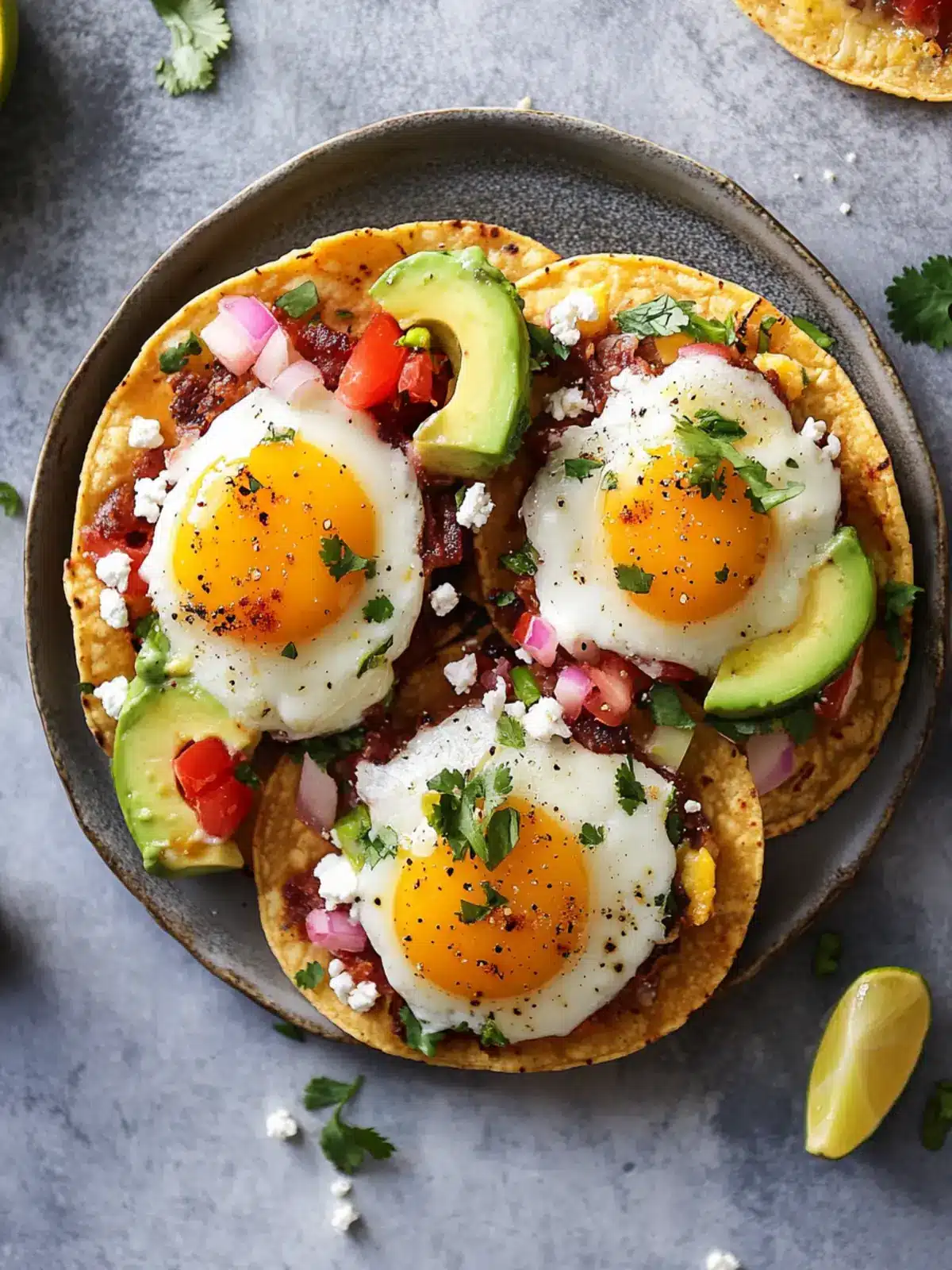 Customize Your Breakfast Tostadas for a Flavorful Morning! 4 Breakfast Tostadas