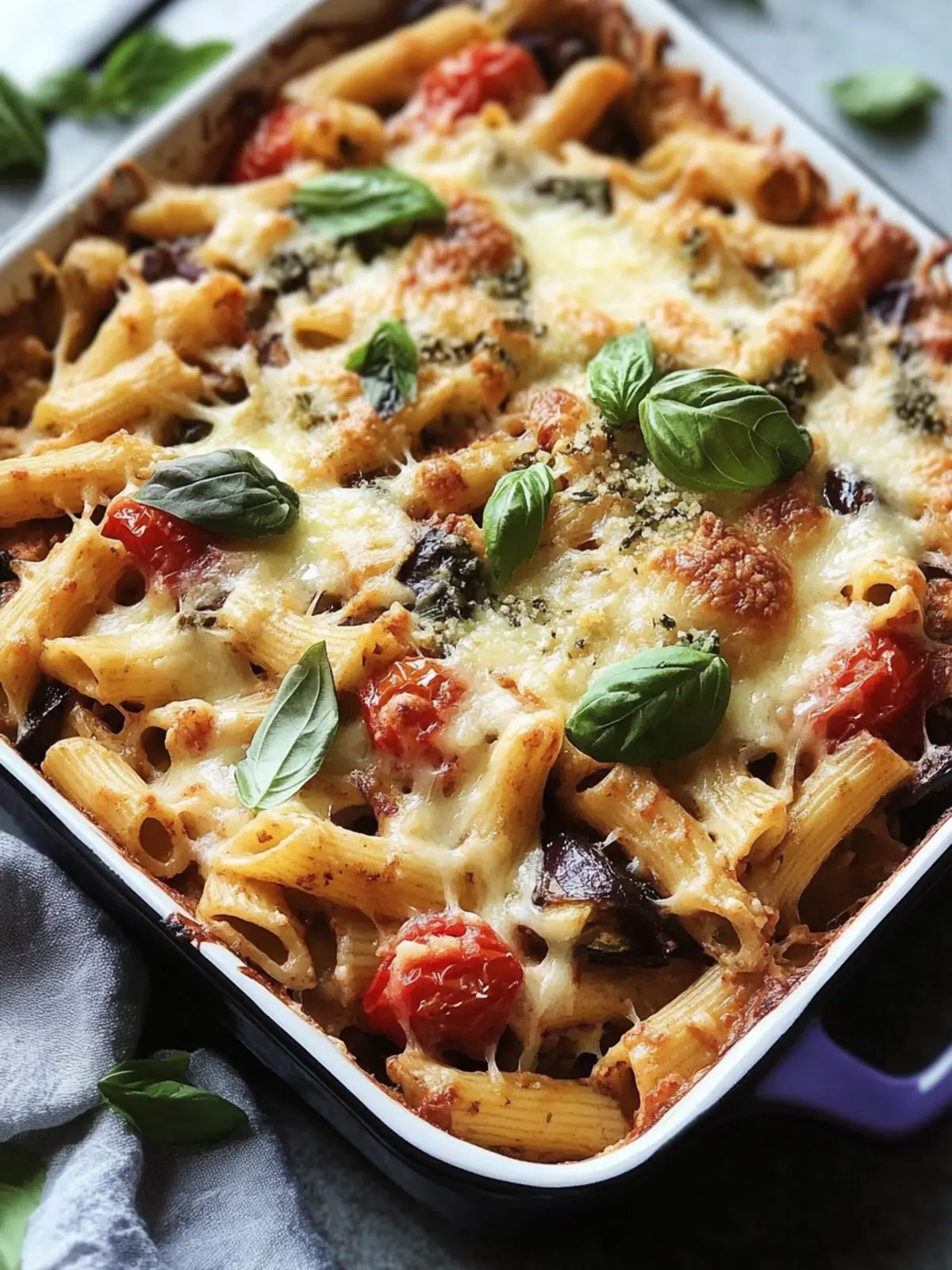 Hearty Eggplant Tomato Pasta Bake: Cozy Family Comfort Food 3 Eggplant Tomato Pasta Bake