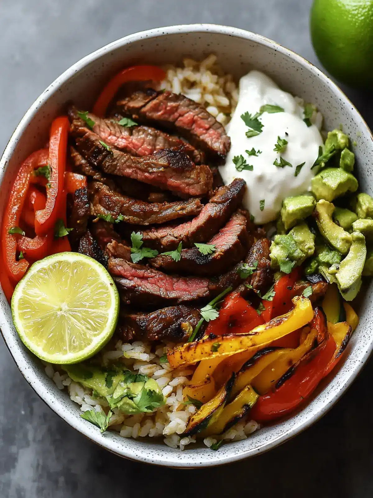 Steak Fajita Power Bowls: A Flavorful Meal Prep Marvel 2 Steak Fajita Power Bowls