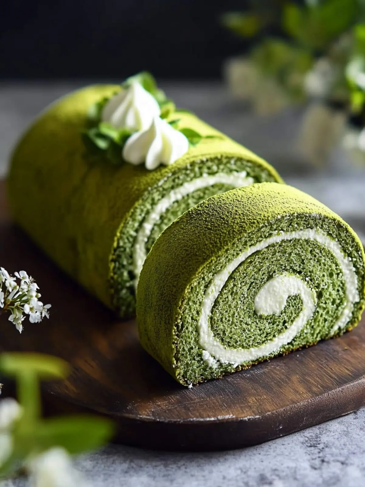 Light and Tempting Matcha Swiss Roll for Your Tea Time Treat 3 Matcha Swiss Roll