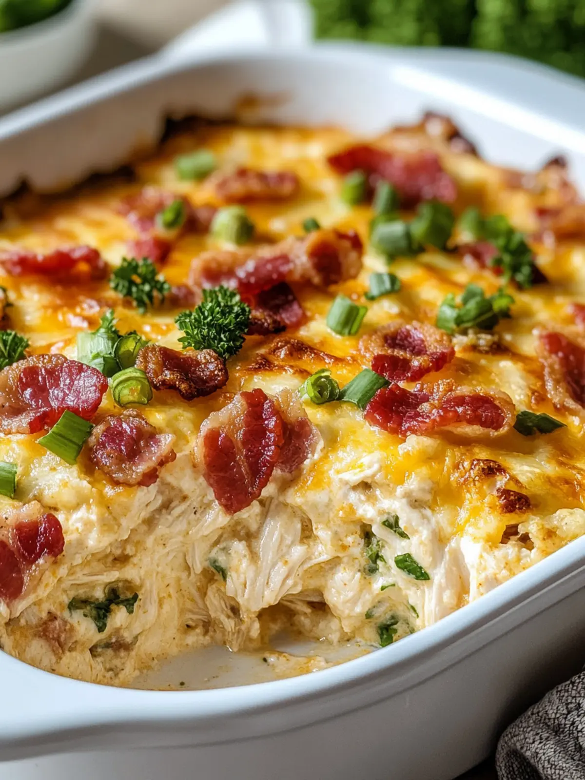 Heavenly Keto Low Carb Chicken Bacon Ranch Casserole Delight 2 Keto Low Carb Chicken Bacon Ranch Casserole