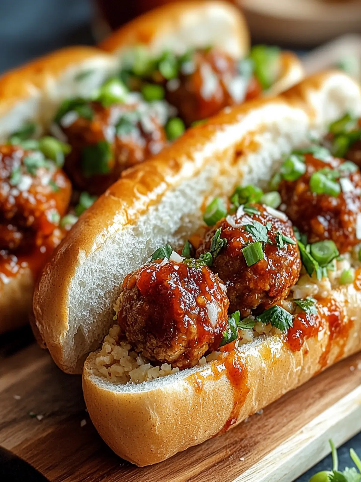 Sweet Chili Turkey Meatball Subs for a Family Feast Tonight 4 Sweet Chili Turkey Meatball Subs