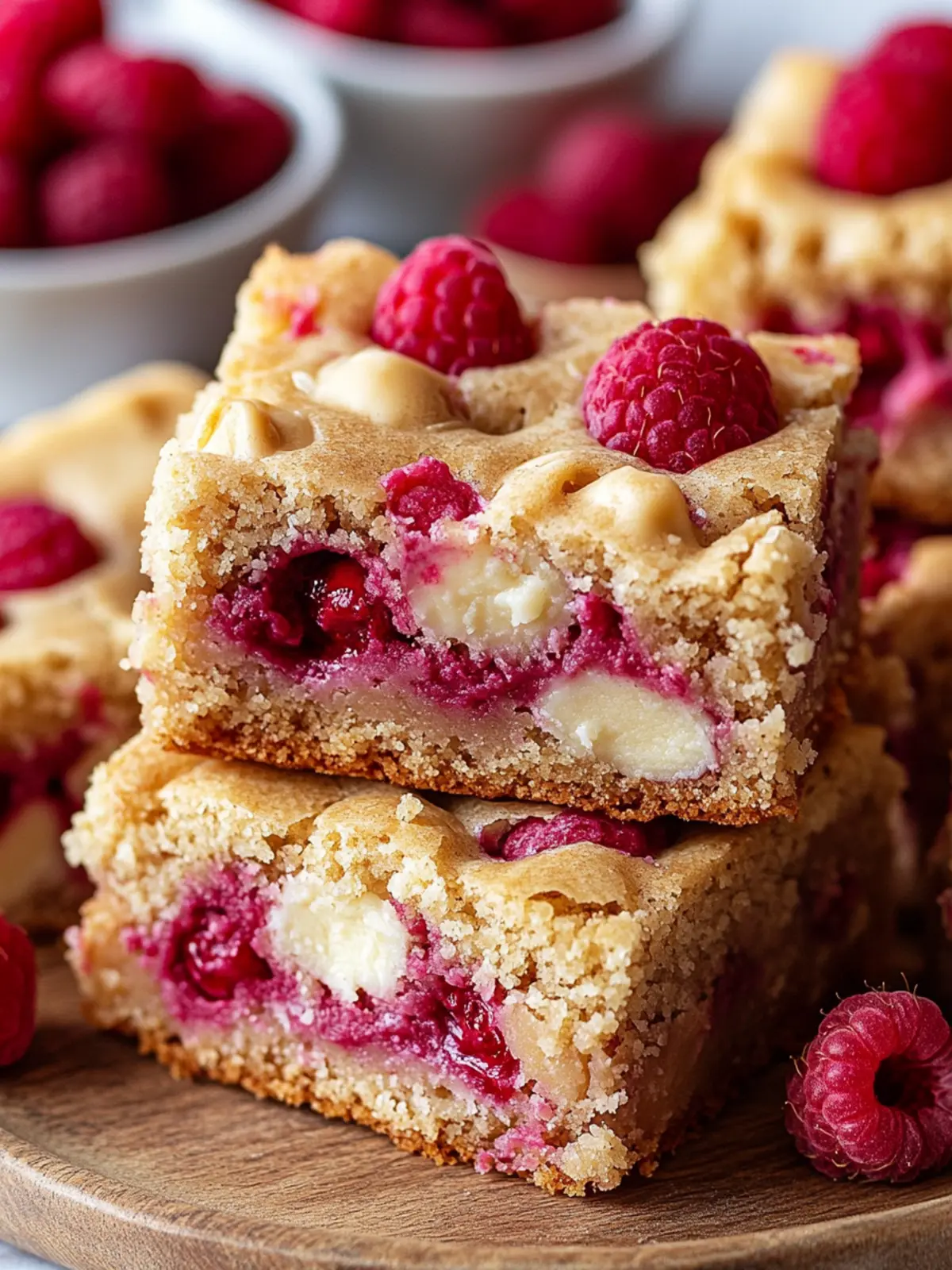 Delicious Raspberry White Chocolate Blondies for Sweet Cravings 3 Raspberry White Chocolate Blondies
